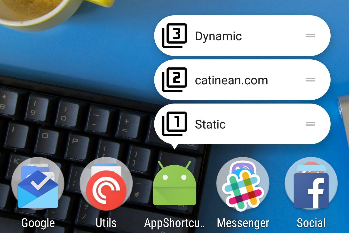 Exploring Android Nougat 7.1 App Shortcuts